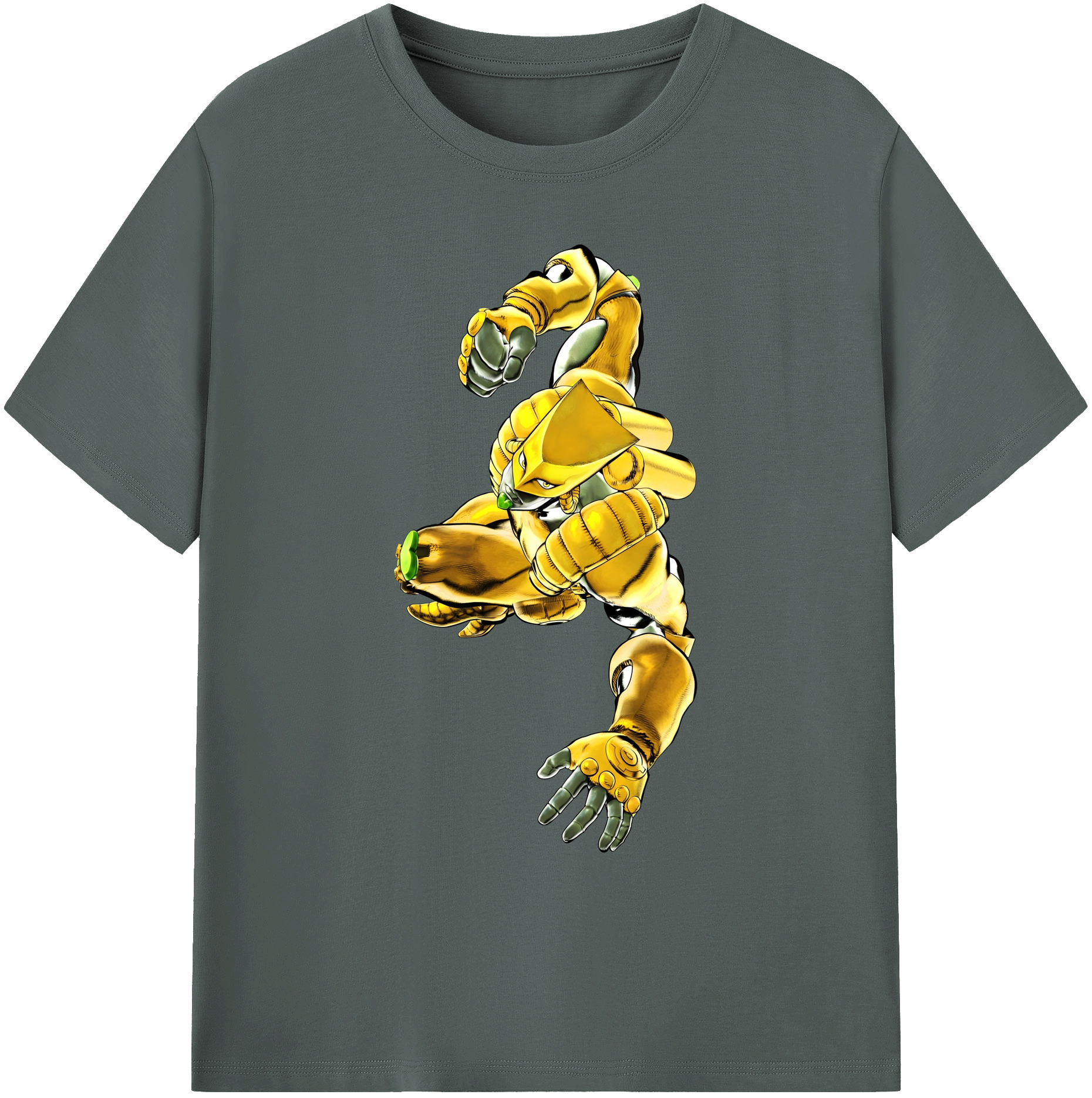 （画像用） ジョジョの奇妙な冒険 ディオ?ブランドー JoJo's Bizarre Adventure Dio Brando 綿100％ メンズ半袖Tシャツ｜肌触りやわらか＆通気性